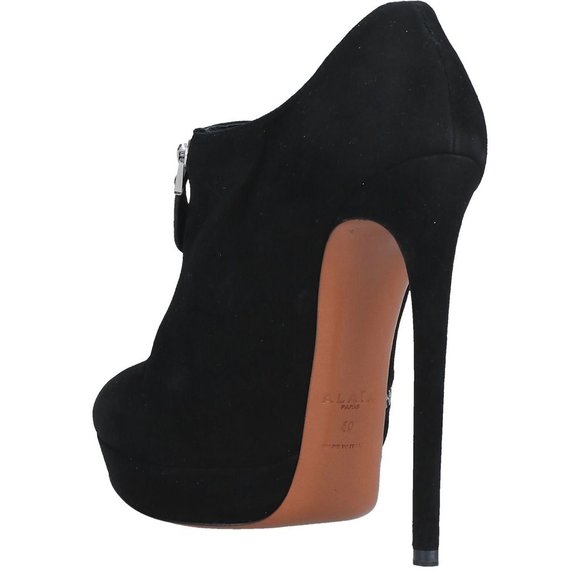 Alaia Black Suede Zip Around Ankle Boots Size 37.5 Alaia  New ALAÏA Suede Platform Ankle Zip Booties